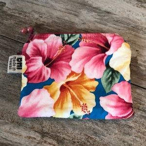 Hawaii Inspired Flower Zippered Pouch